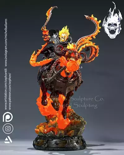 GHOST RIDER ALTERNATIVE HERO BY CREATIVE GEEK MB 3D print model