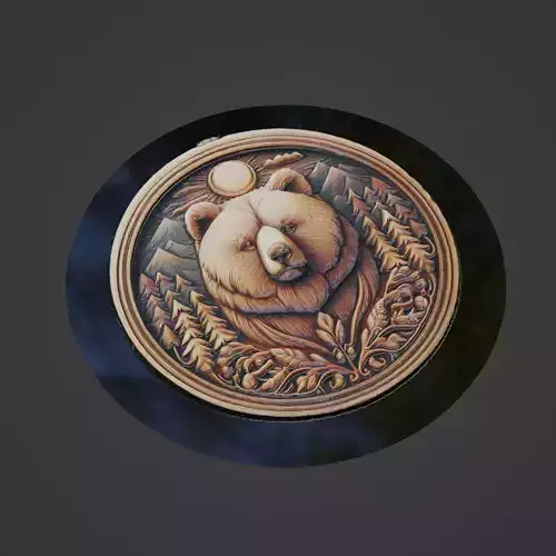 Bear Animal Medallion