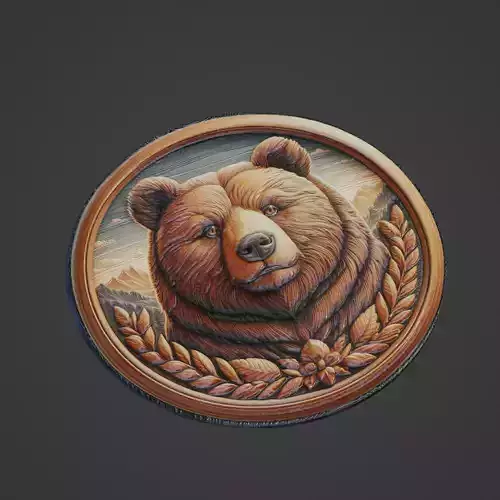 Bear Animal Medallion