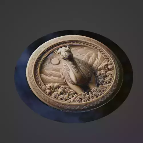 Camel Animal Medallion