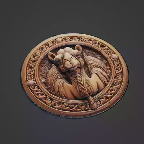 Camel Animal Medallion