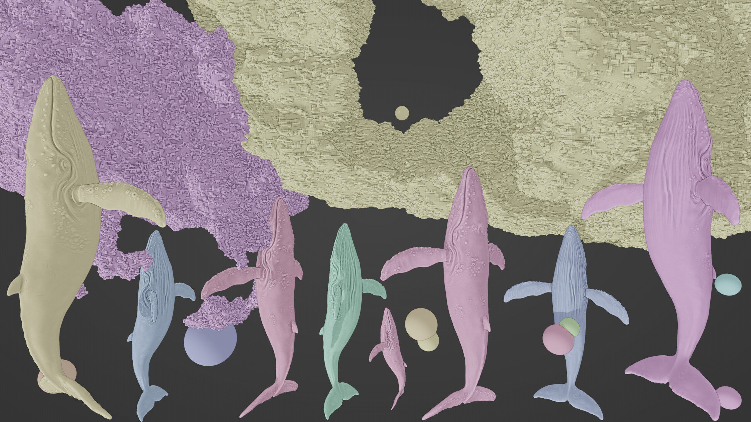 Dreamlike Whale Sky - Fantasy 3D Render and Model 3D model_1