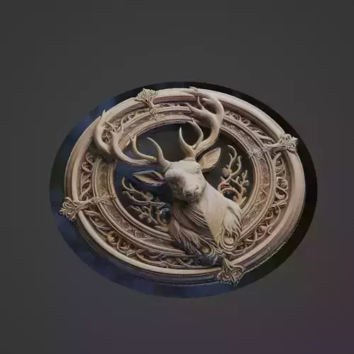 Deer Animal Medallion