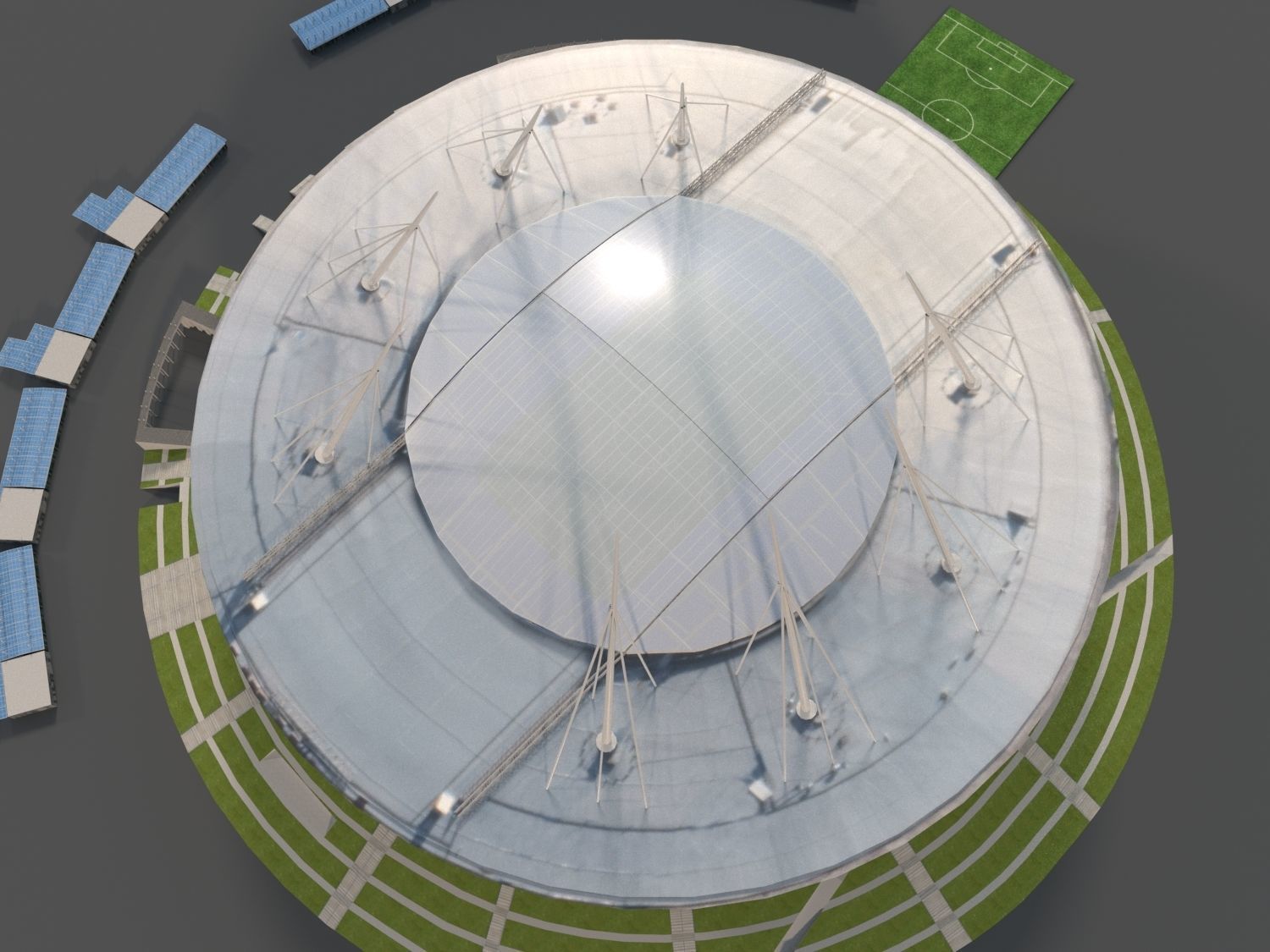 Zenit arena Krestovsky stadium Low-poly 3D model_5