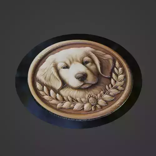 Dog Animal Medallion