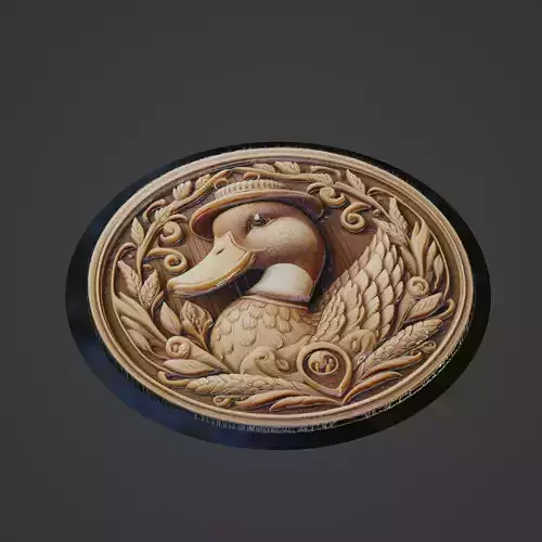 Duck Animal Medallion
