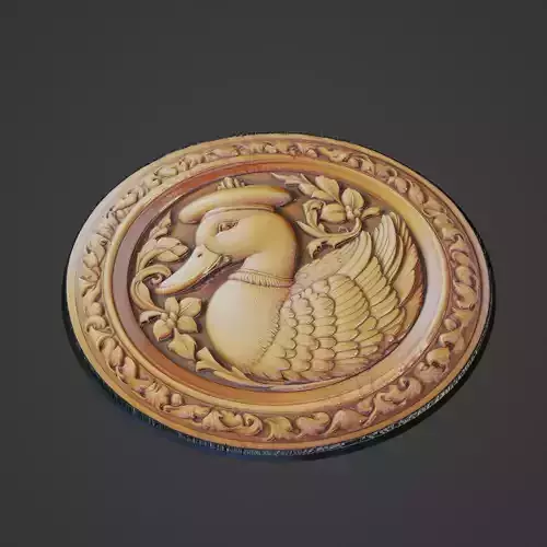 Duck Animal Medallion