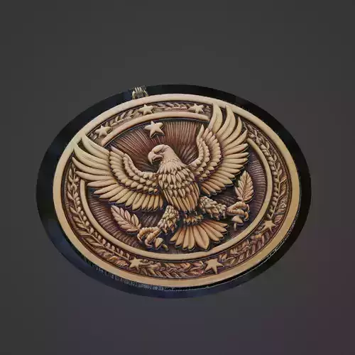 Eagle Animal Medallion
