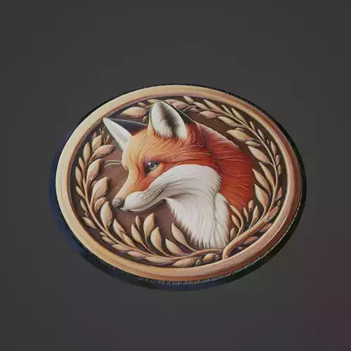 Fox Animal Medallion
