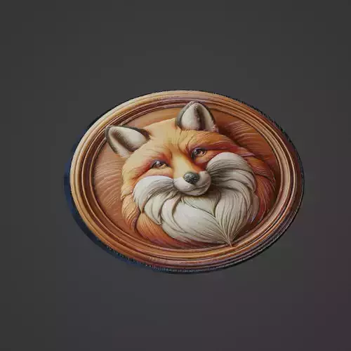 Fox Animal Medallion