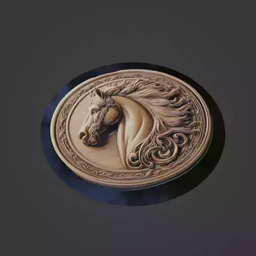 Horse Animal Medallion