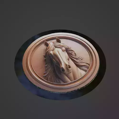Horse Animal Medallion