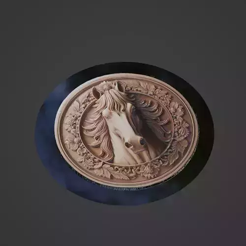 Horse Animal Medallion