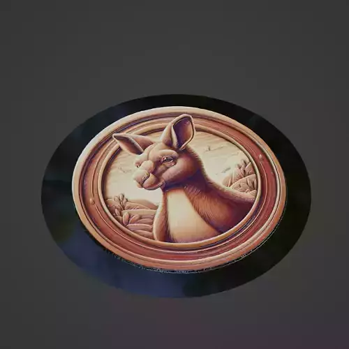 Kangaroo Animal Medallion