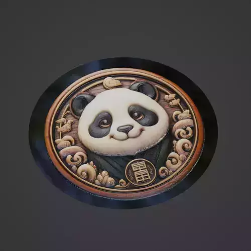 Panda Animal Medallion