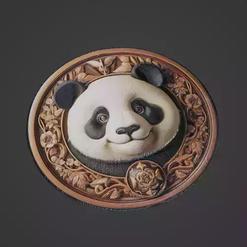 Panda Animal Medallion