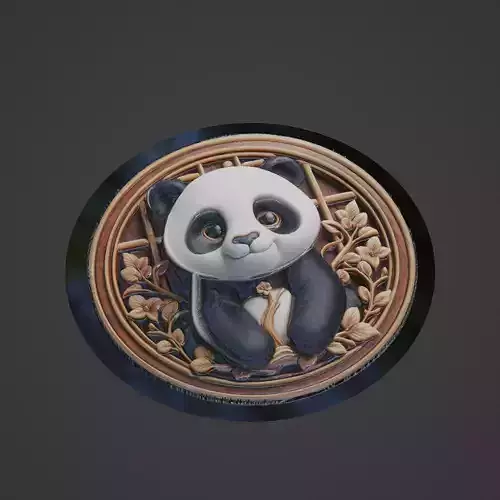 Panda Animal Medallion