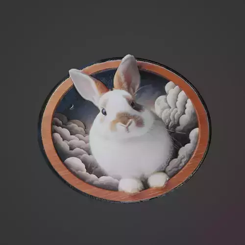 Rabbit Animal Medallion