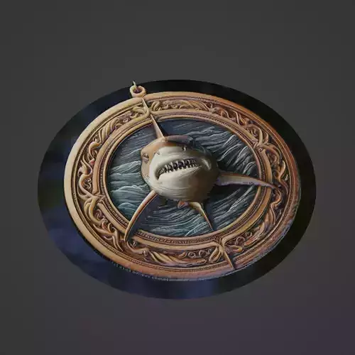 Shark Animal Medallion