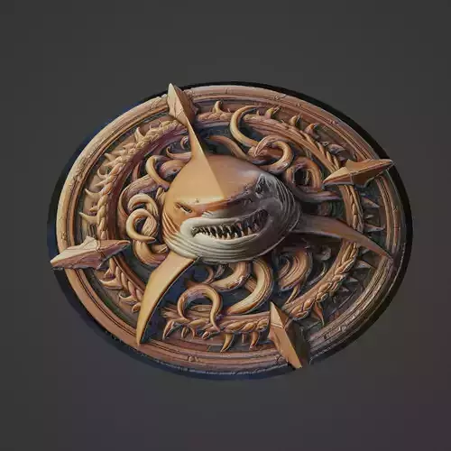 Shark Animal Medallion