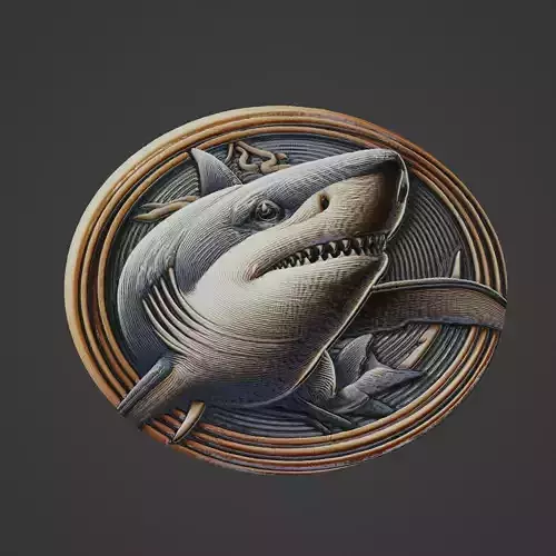 Shark Animal Medallion