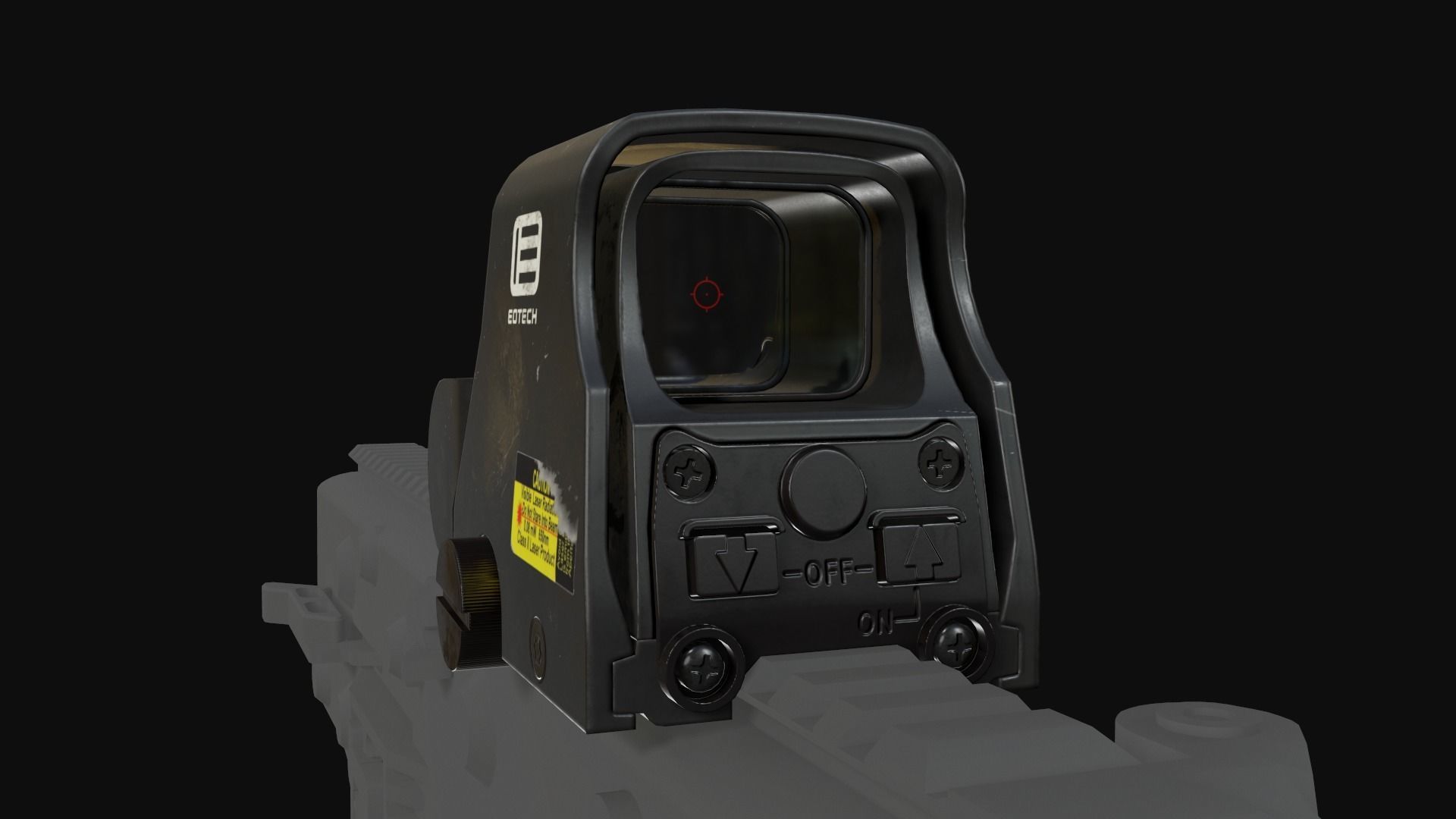 EOTECH XPS2 Holographic Weapon Sight Low-poly 3D model_6