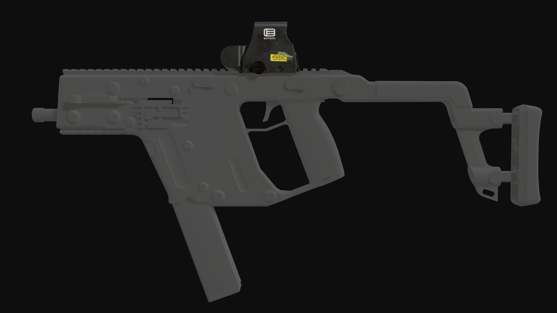 EOTECH XPS2 Holographic Weapon Sight Low-poly 3D model_7
