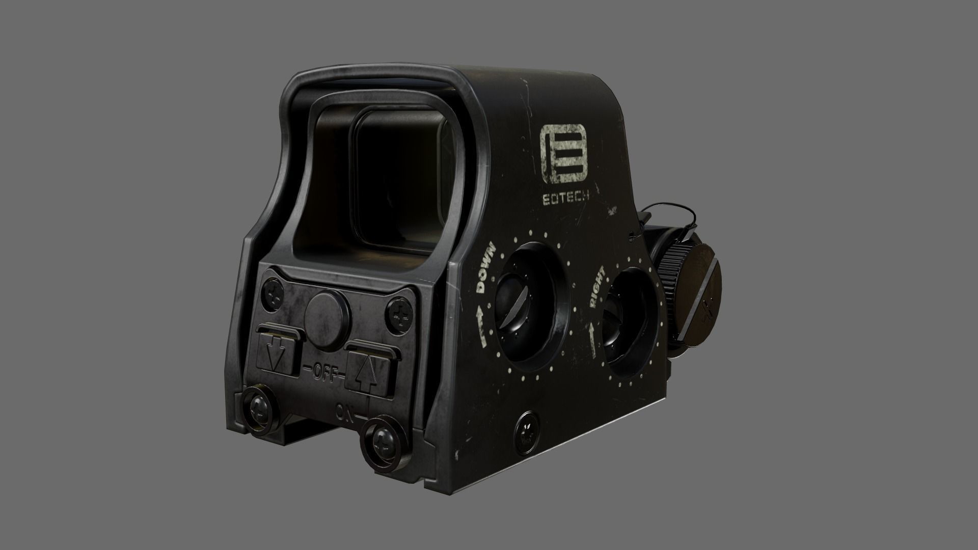 EOTECH XPS2 Holographic Weapon Sight Low-poly 3D model_0