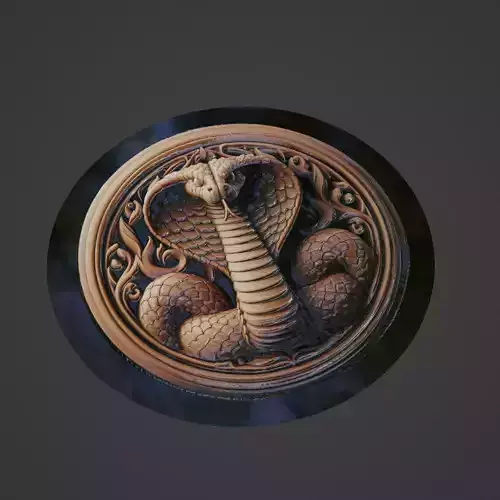 Snake Animal Medallion
