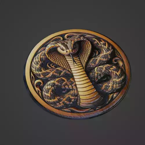 Snake Animal Medallion
