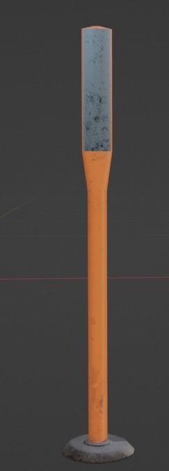 Traffic Cones Low-poly 3D model_2