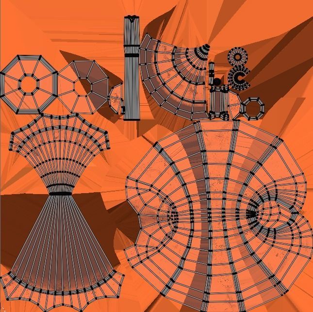 Traffic Cones Low-poly 3D model_7