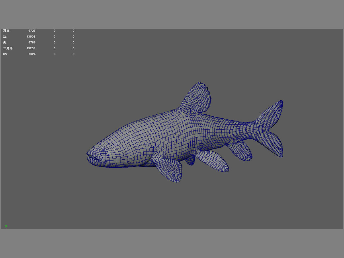 Fish 3D model 001 Low-poly 3D model_3