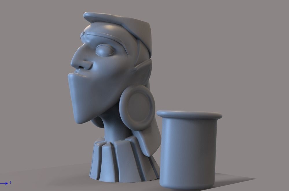 THE EMPERORs NEW GROOVE FLOWERPOT 3D print model_3
