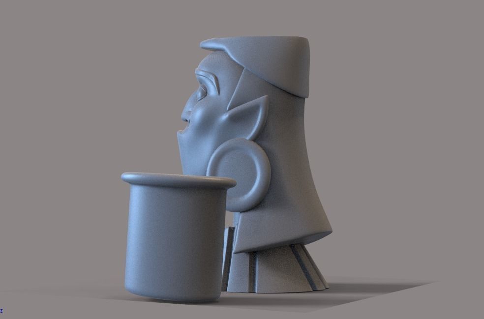 THE EMPERORs NEW GROOVE FLOWERPOT 3D print model_5