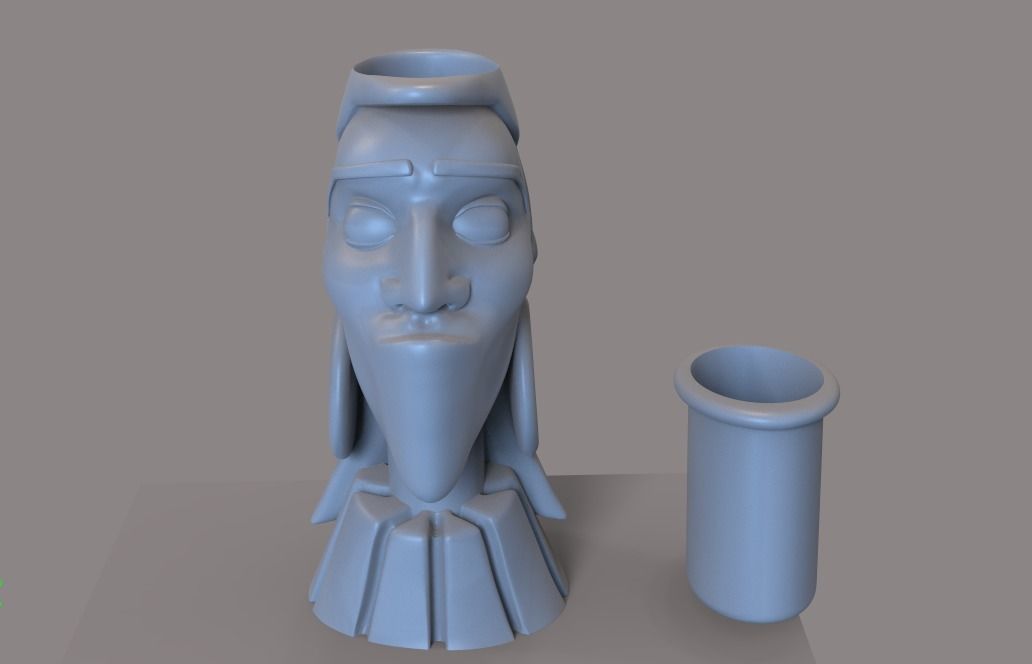 THE EMPERORs NEW GROOVE FLOWERPOT 3D print model_2