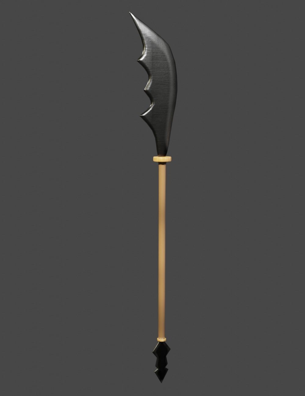 Low-Poly Martial Arts Melee Weapon Set Low-poly 3D model_3