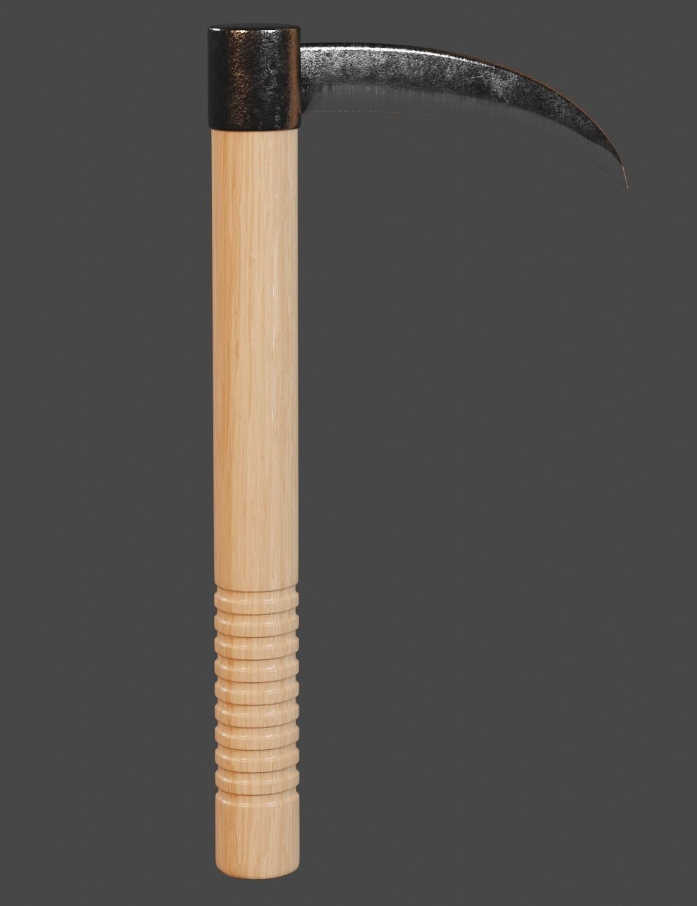 Low-Poly Martial Arts Melee Weapon Set Low-poly 3D model_5