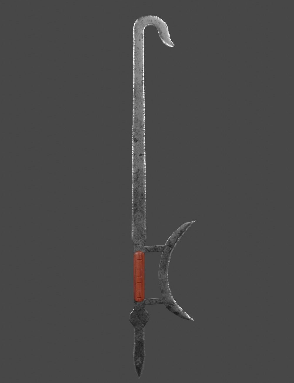 Low-Poly Martial Arts Melee Weapon Set Low-poly 3D model_13