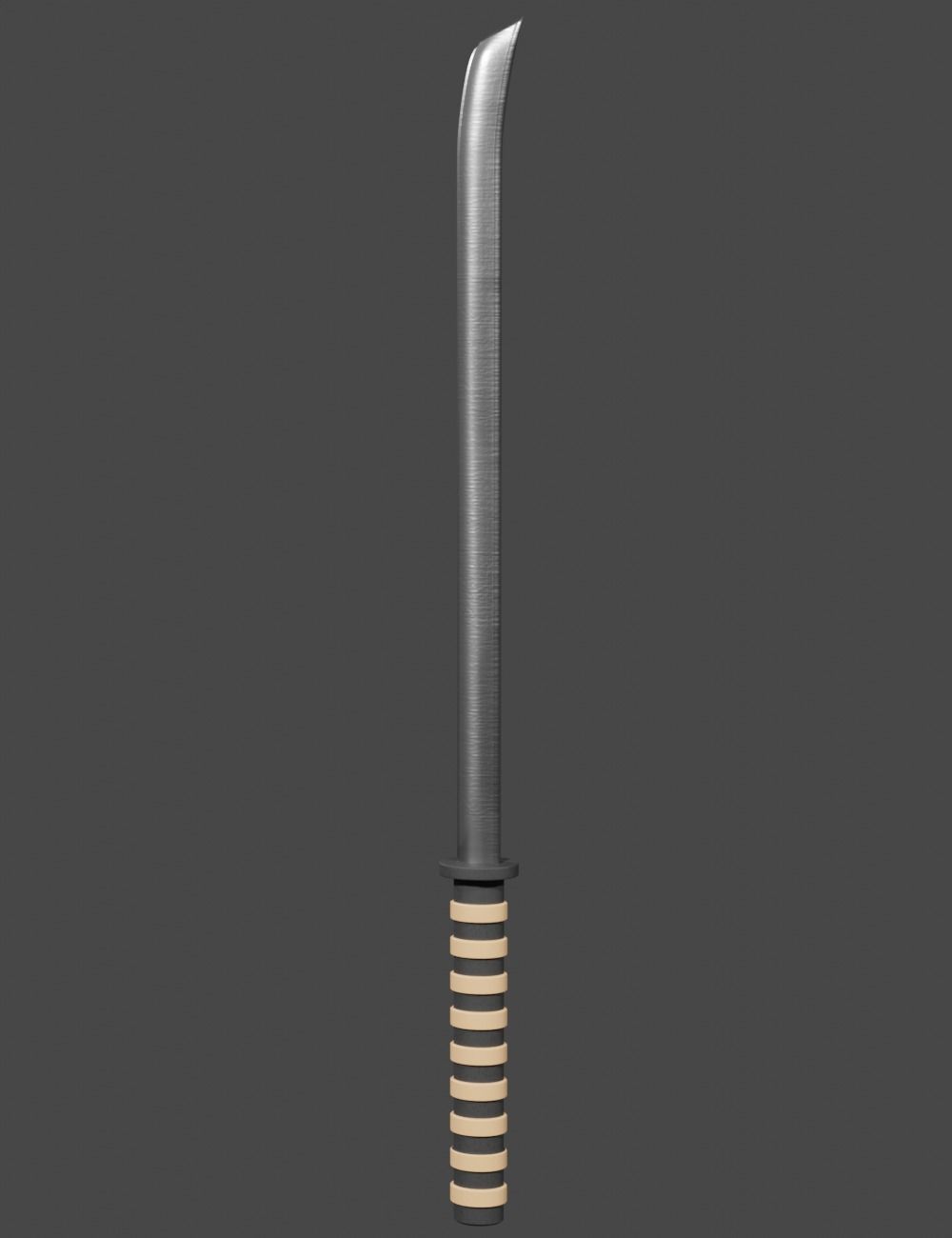 Low-Poly Martial Arts Melee Weapon Set Low-poly 3D model_8