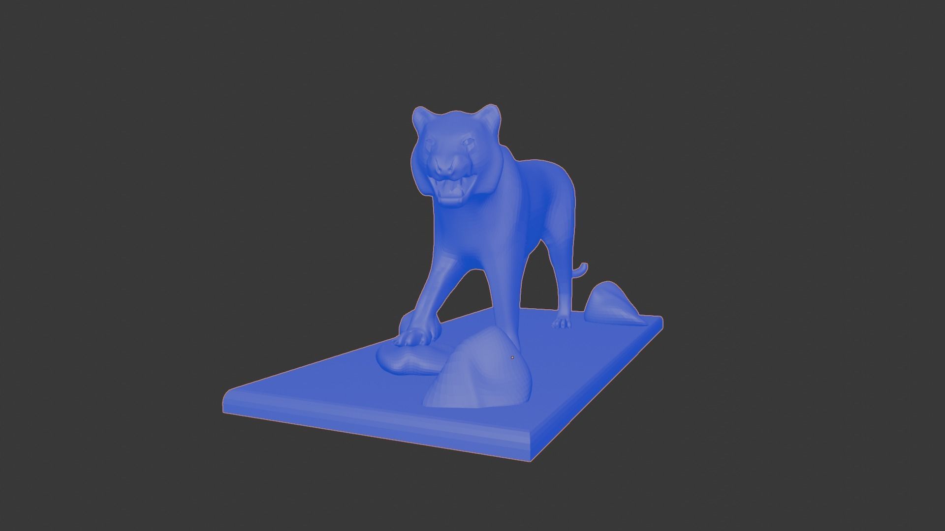 Tigre escultura 3D print model_6