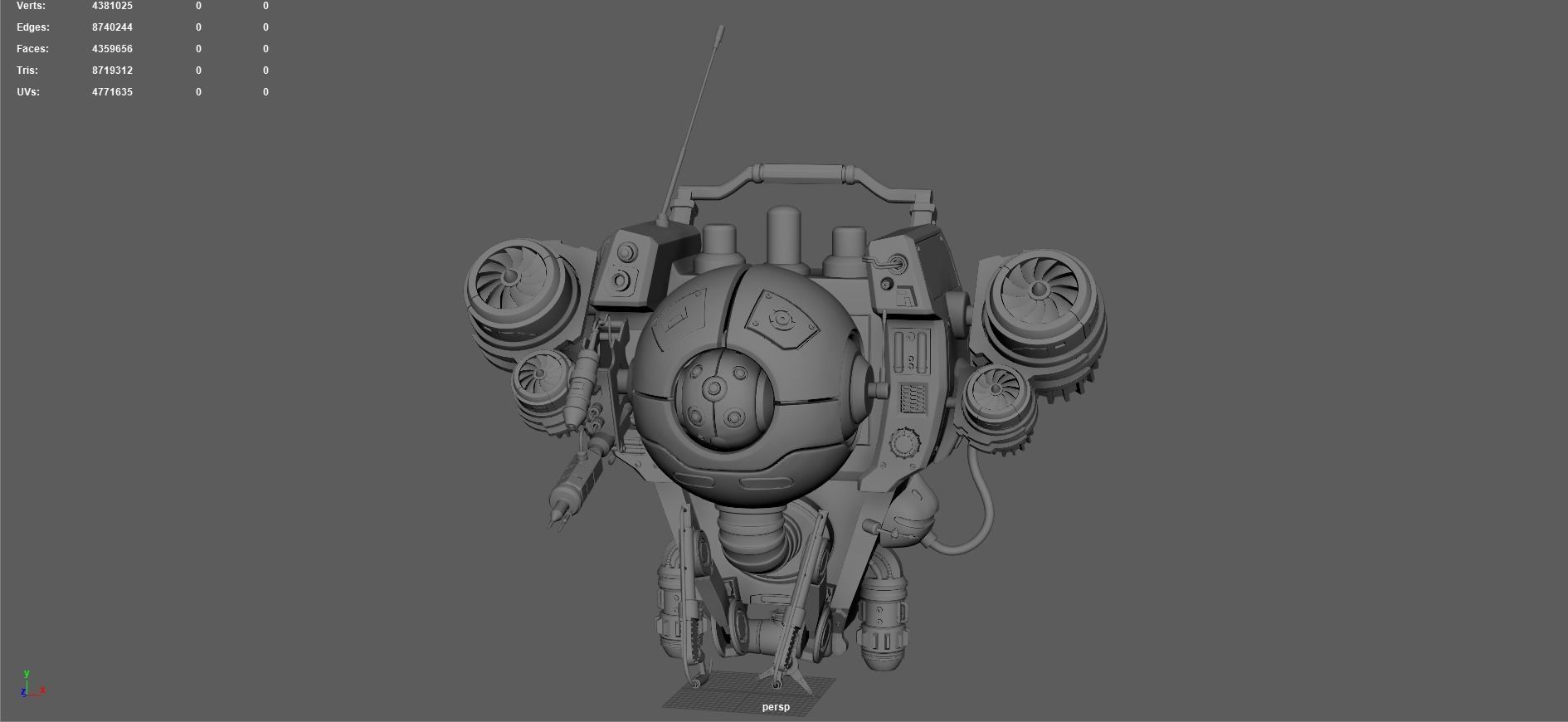 Medical Drone 3D model_11