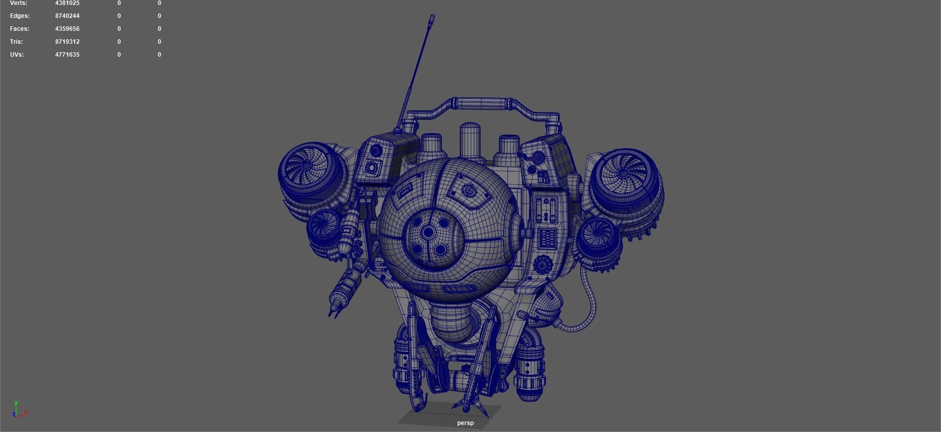 Medical Drone 3D model_12