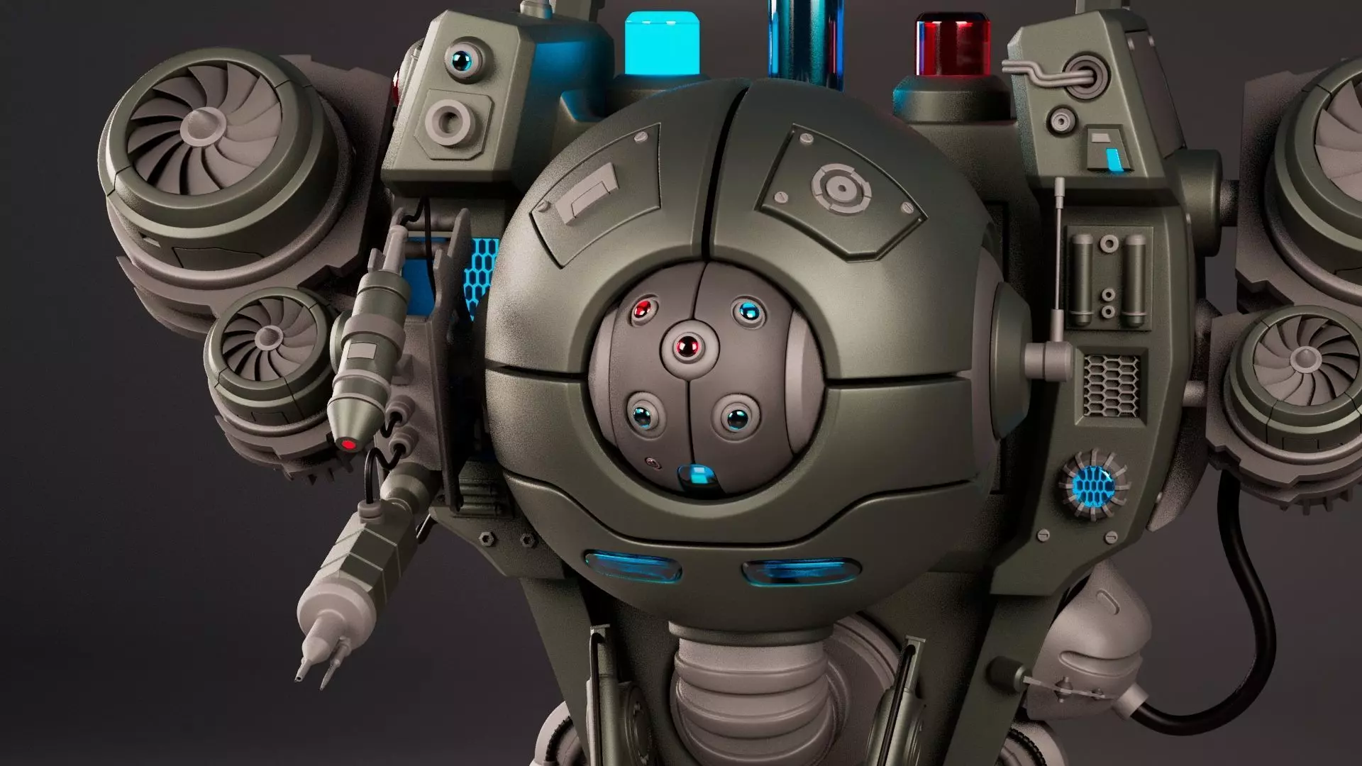 Medical Drone 3D model_0