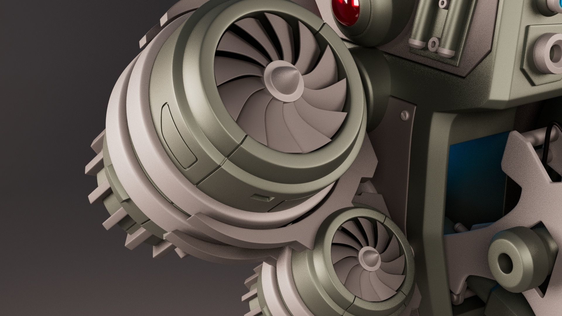 Medical Drone 3D model_4