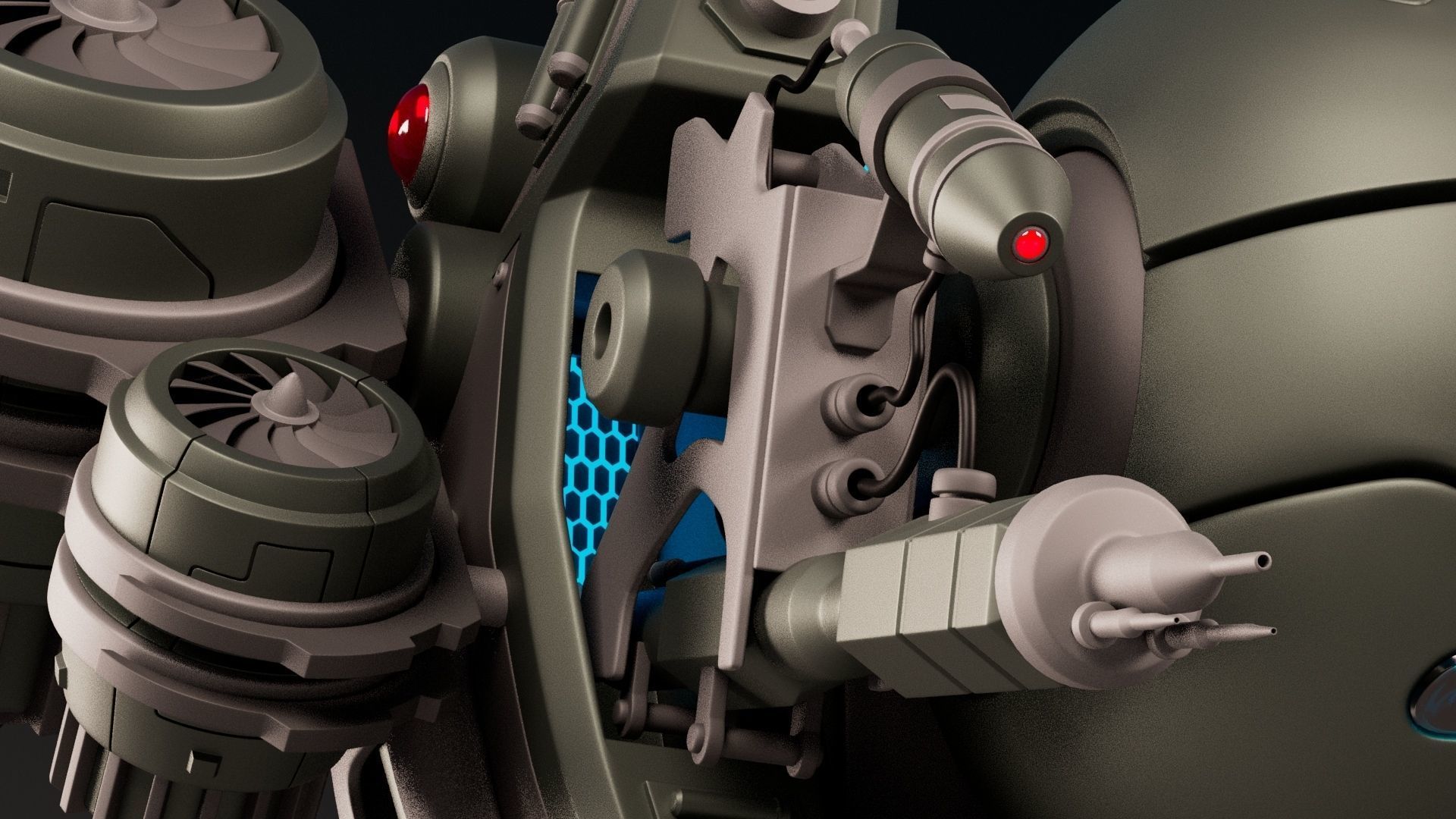 Medical Drone 3D model_5