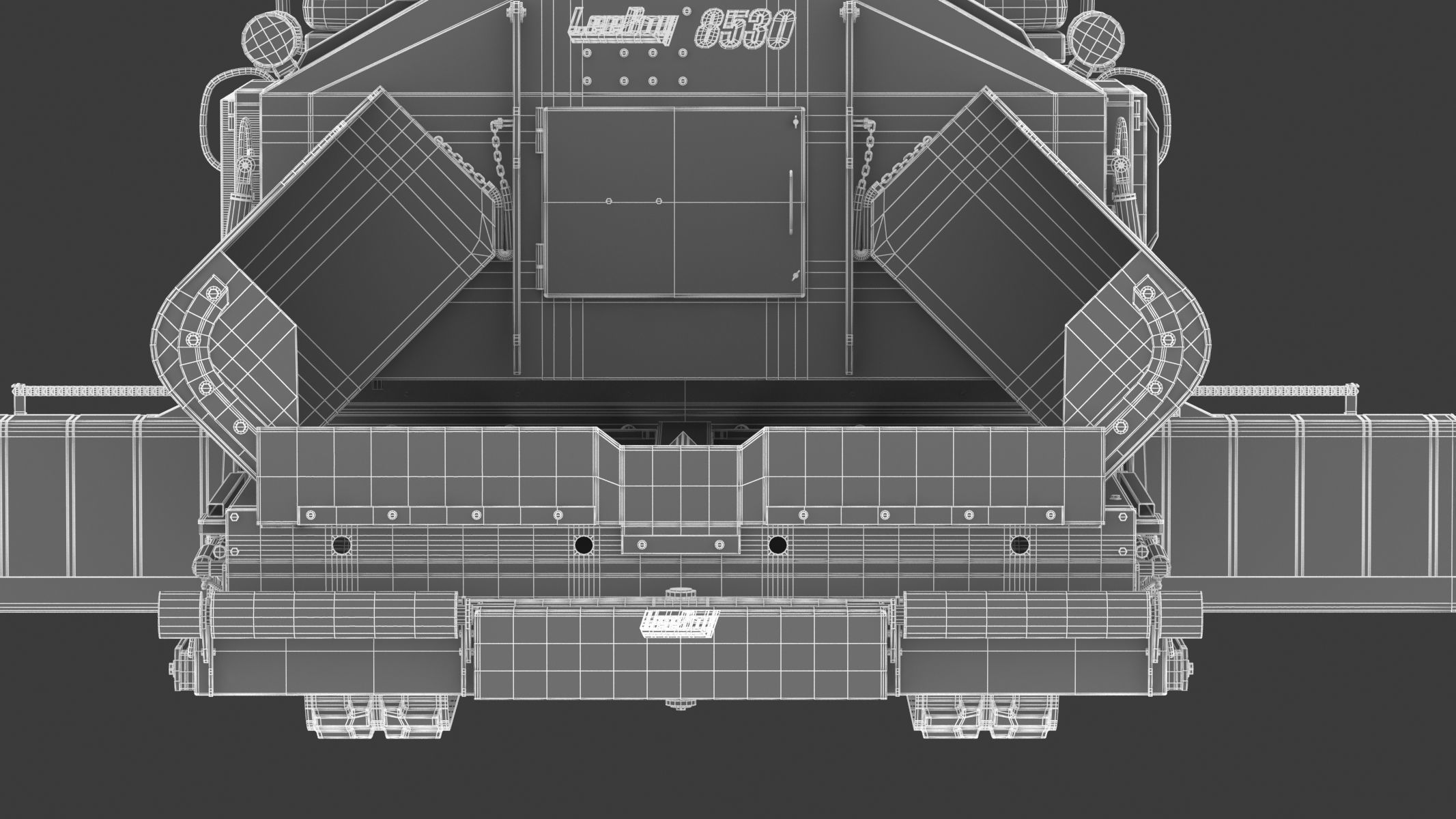 Leeboy Paver 8350 3D model_36