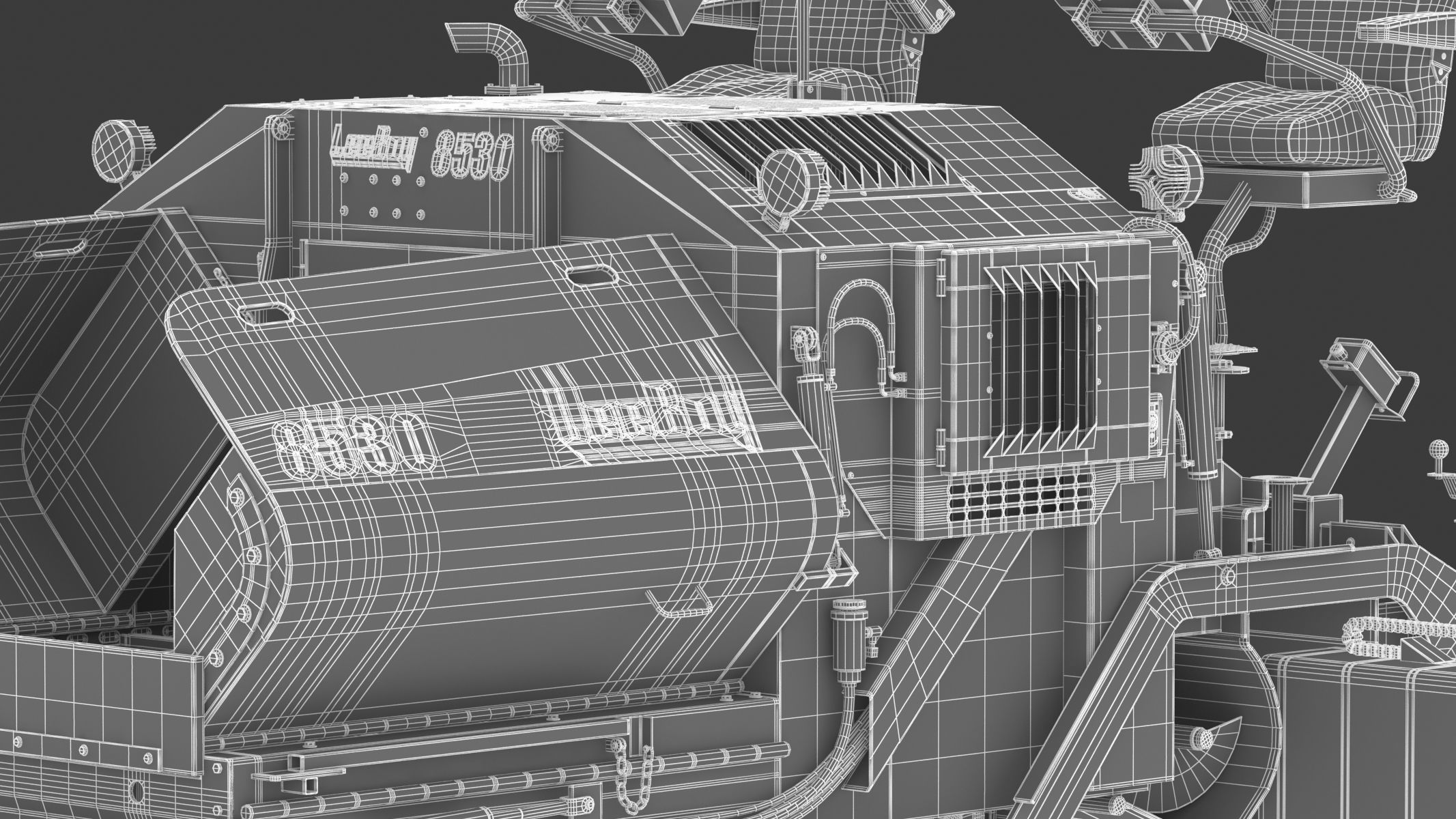 Leeboy Paver 8350 3D model_35