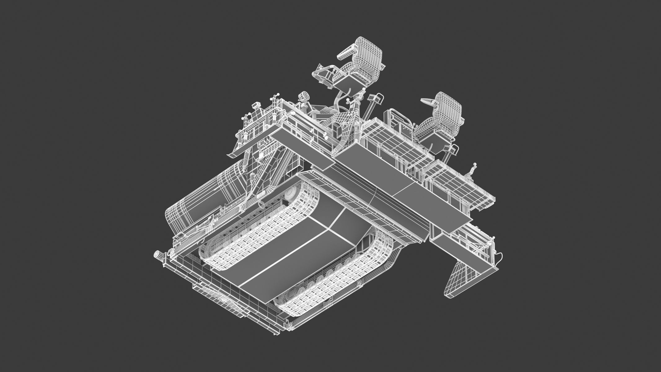 Leeboy Paver 8350 3D model_29