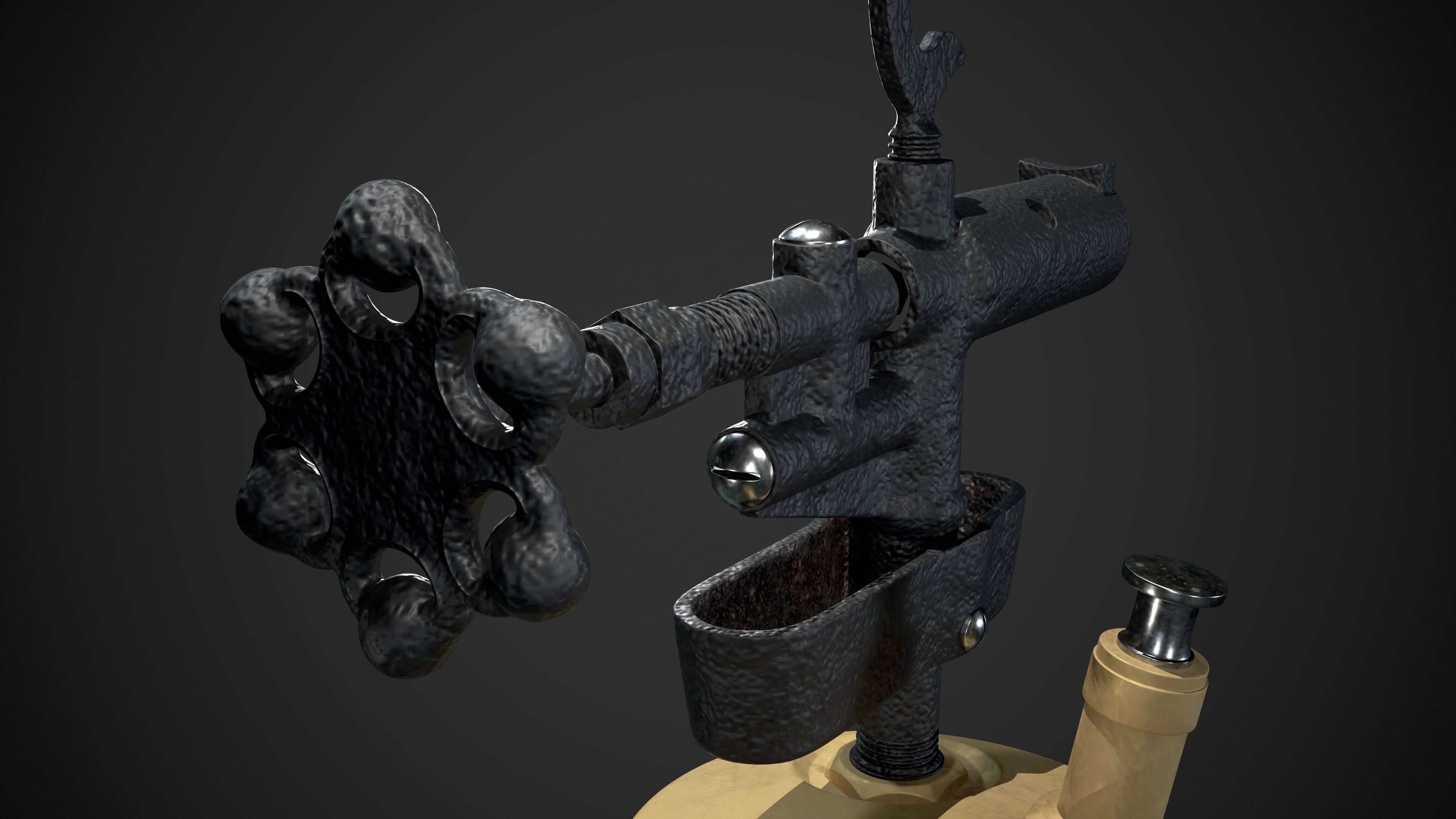 Gas Torch 3D model_3